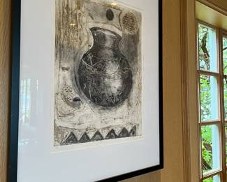 $450 “Claypot"   Signed and numbered art by Nalikuleni  Gama, '95.  Number 3 of 20.   Available during  online beginning sale beginning Wednesday, May 8th at 8am and ending Thursday May 9th at 4pm.   Click on message seller to let us know you want to purchase it and we will reply with next steps.