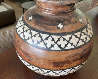 Beautiful urns from Rajasthan for sale during in-person shopping Friday and Saturday.