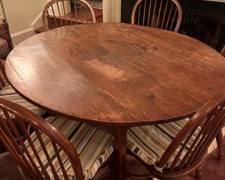  $390 as found  Antique English Cherry table 50" x 53" x 30"h.   Originally $1498.  Available during  online beginning sale beginning Wednesday, May 8th at 8am and ending Thursday May 9th at 4pm.   Click on message seller to let us know you want to purchase it and we will reply with next steps.