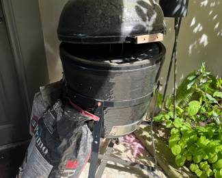 $200. Green Egg Barbecue.  Available during  online beginning sale beginning Wednesday, May 8th at 8am and ending Thursday May 9th at 4pm.   Click on message seller to let us know you want to purchase it and we will reply with next steps.