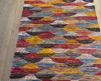$800. Moroccan Kilim Wall Hanging or rug.  41" x 63". originally $1200.   Available during  online beginning sale beginning Wednesday, May 8th at 8am and ending Thursday May 9th at 4pm.   Click on message seller to let us know you want to purchase it and we will reply with next steps.