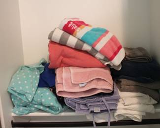 Towels and Sheets - some Pottery Barn, some Hotel Collection, Charisma etc.