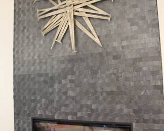 Contemporary clock by Cyan Design (the family paid $1,000 for it - sold at a bargain!)