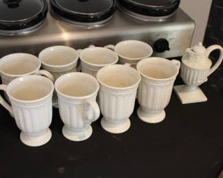 Lenox Butler's kitchen mugs, creamer