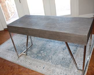 This is Four Hands Shagreen collection contemporary desk sold at Neiman Marcus among other luxury modern furniture stores