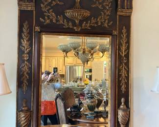 $750 Drexel Heritage - Hampshire sideboard & Mirror 77wx21dx36h mirror 40x57