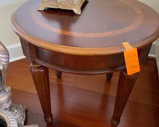 #49 - $140 - Pair of side round tables 24x22H