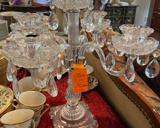 $50 Glass candelabra