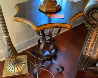 #85 - $50 - Side table starfish metal base