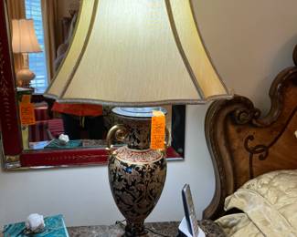 #106 - $80 - Pair of Lamps 2'L (one to the right - turn on button needs to be replaced)