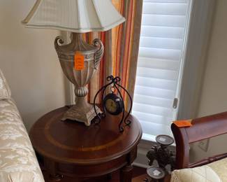 #49 - $140 - Pair of side round tables 24x22H