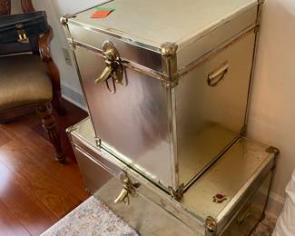 $60 - Two gold trunks