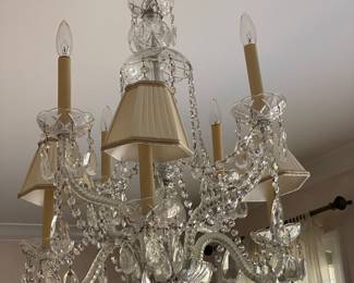 #70 - $350 - Crystal chandelier 22x30