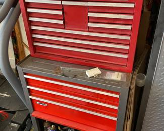 #112 - $350 Tool chest red loaded with good stuff