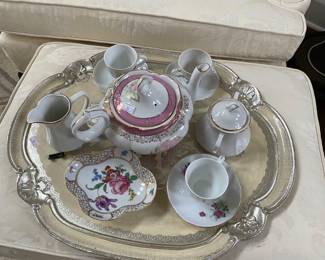 $50 Tea set & tray