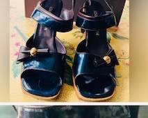 Louis Vuitton, like new sandals with box & dust cover