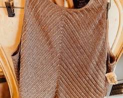 Carmen Marc Valvo beaded top with tags