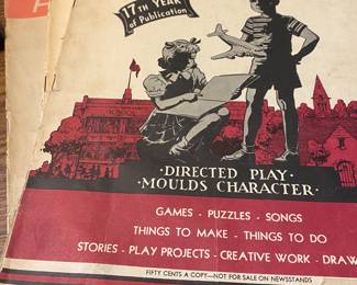 Vintage 1950's Children Activities Play Books
