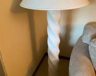 Post Modern Plaster Swirl Floor Lamp