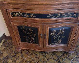 Century Furniture with Hand Painted Stencil Accent. Whatever Cabinet!!