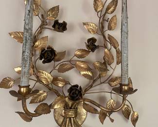 Gilt Italian Decorative Candle Holders 