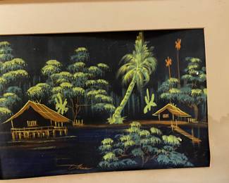 WW2 Hand Painted on Silk, Japan, Signed