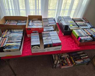 More DVD movies, VHS, and music CDs