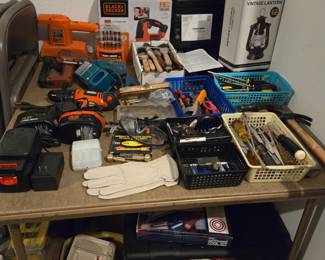 Hand & power tools, tool box