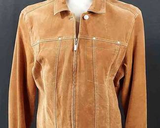 Live A Little - Ultra Suede Jacket With Zipper Front (Large)