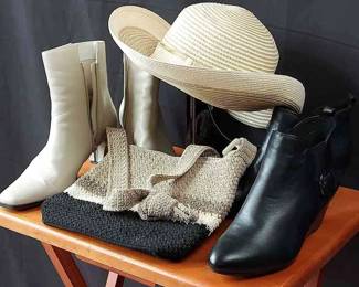 New Anne Klein Boots * Coup D'etat Boots * Nordstrom Hat * Liz Claiborne Purse