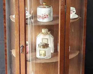 Mini Curio Cabinet Filled With Trinkets