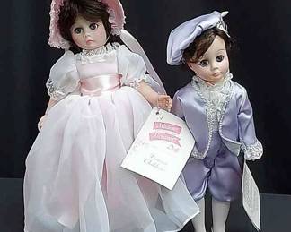 Madame Alexander Dolls Portrait Children * Pinkie & Blue Boy * 1 Stand