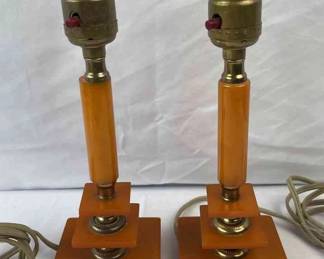 Antique Bakelite Table Lamps