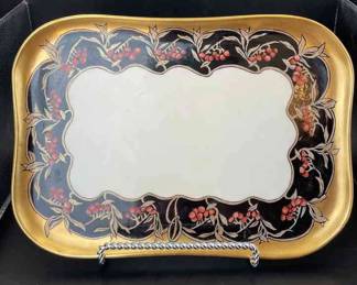 1918 Hand Painted French Ceramic Tray * K.H LaRue