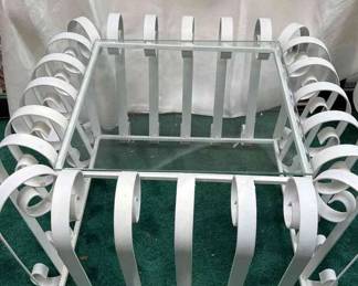 Metal And Glass Table