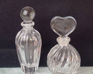 Clear Glass Decorative Perfume Bottles