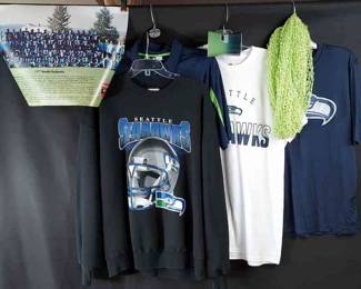 Seattle Seahawks * 1977-Shakey's Pizza Team Poster * Team Logo Shirts