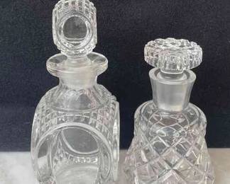 Clear Glass Decorative Perfume Bottles