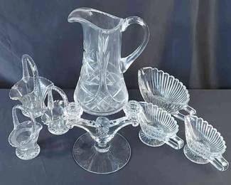 Crystal & Glass Variety * Pitcher * Candleholder * Baskets * Gravy & Sauce Boats