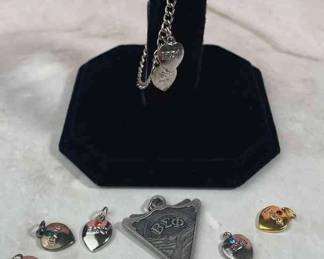 1961 * 1970's 1980's Sigma Beta Phi Charm Bracelet * Charms