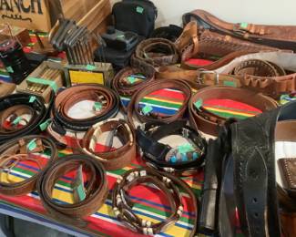 Tony Lama belts and other brands