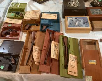 Marx historical miniature gun collection…still in their box and have their papers 