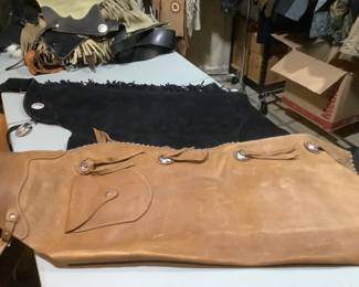 Variety of leather chaps