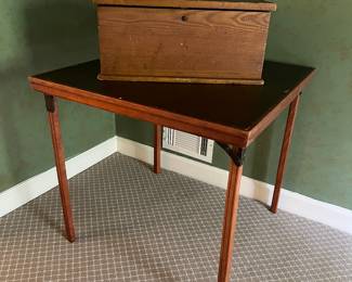 Card table
Antique sewing box