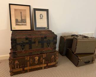 Antique trunks
Vintage Wheary luggage
