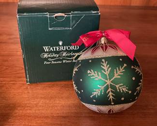Waterford Holiday Heirlooms Four Seasons Winter Ball,    was $14, NOW $9