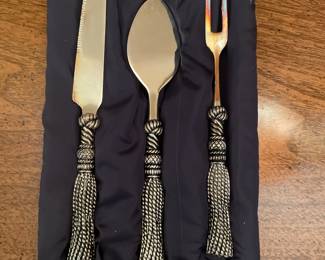 Silea silver plated French cheese cutlery set,  $14