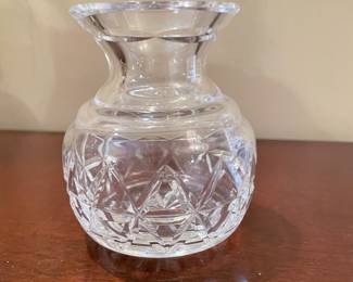 VTG Waterford Flower crystal Vase 4"H, was $24, NOW $15