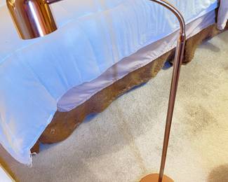 Copper floor lamp with small light head, was $32, NOW $24
