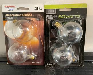 Two Packs Decorative Globes:  was $8, NOW $5